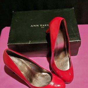 Red Flame Patent Leather Pumps